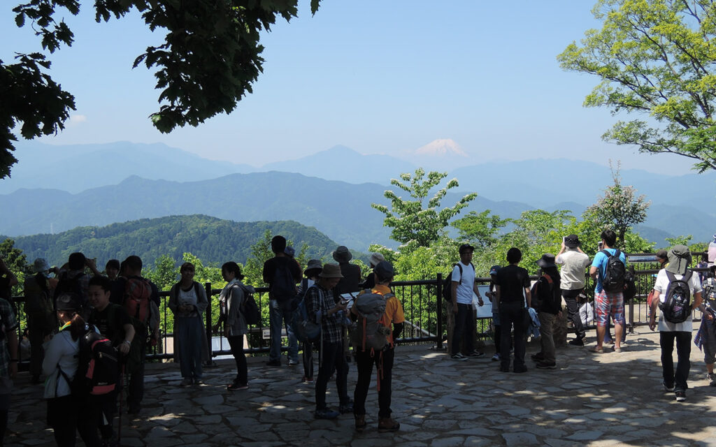 The top of Mt. Takao