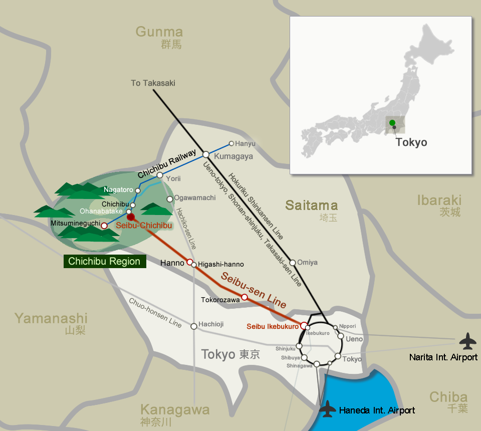 Chichibu area location map