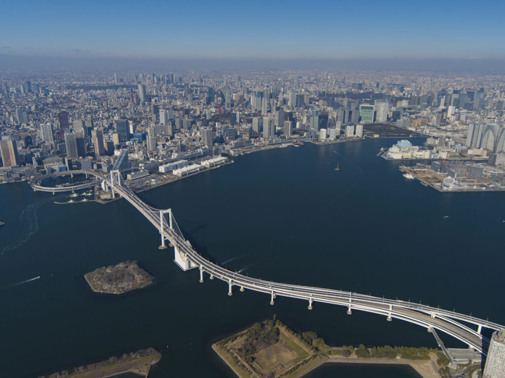 Rainbow Bridge at Tokyo Bay