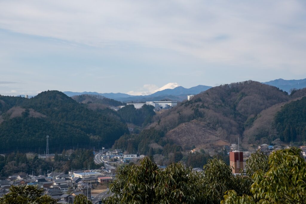 天覧山頂上