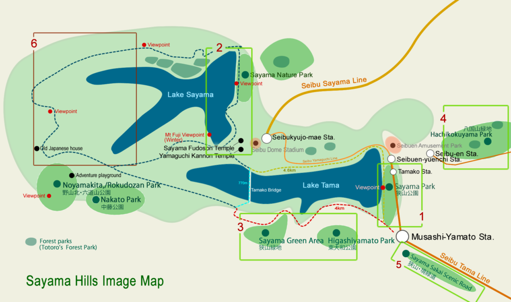 Sayama Hills Image Map